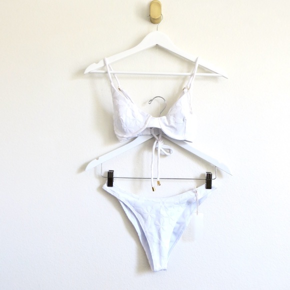 NEW! Kenny Flowers The Santorini Underwire Bikini Top Sporty Bottom Set S, M - Picture 11 of 16